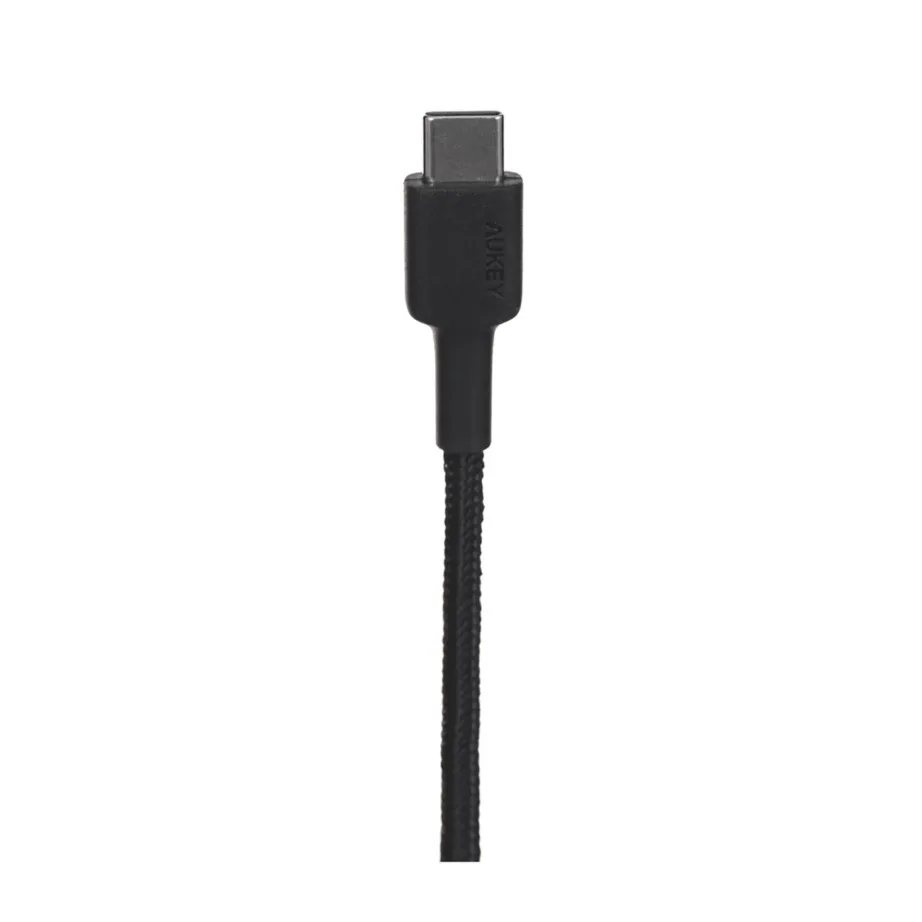 AUKEY CB-CD30 0,9 m must nailonpunutisest USB-A–USB-C kaabel kiirlaadimise ja USB PD 3.0 toega – 7