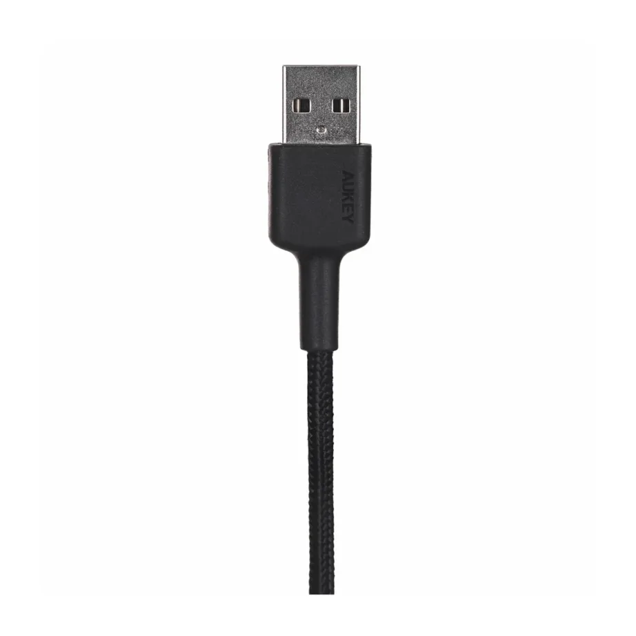 AUKEY CB-CD30 0,9 m must nailonpunutisest USB-A–USB-C kaabel kiirlaadimise ja USB PD 3.0 toega – 8