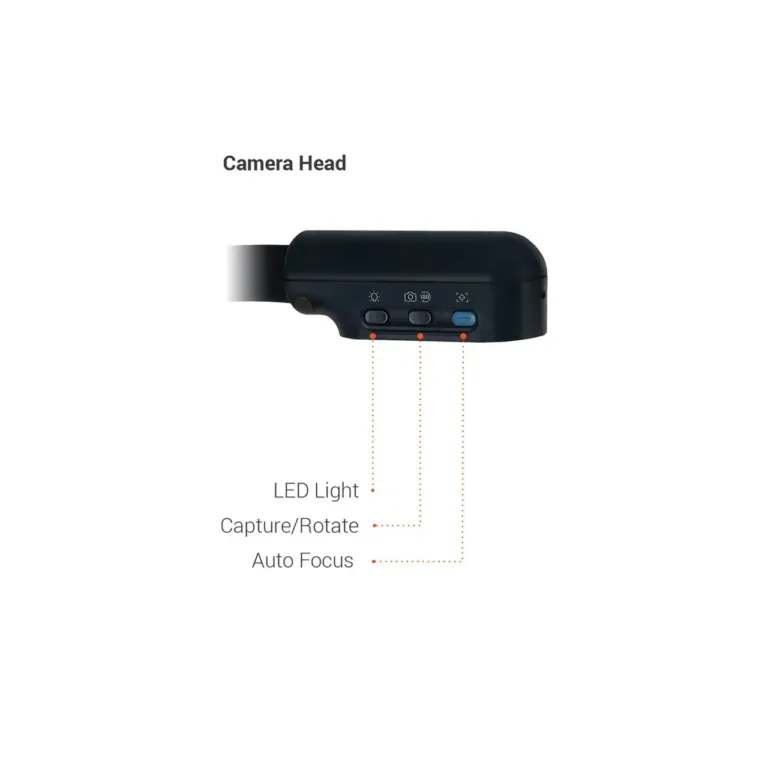 AVer U70i 4K Ultra HD dokumendikaamera, 13 MP CMOS, 16x digitaalne suum, USB, A3 skaneerimisala, sisseehitatud mikrofon ja LED-valgusti