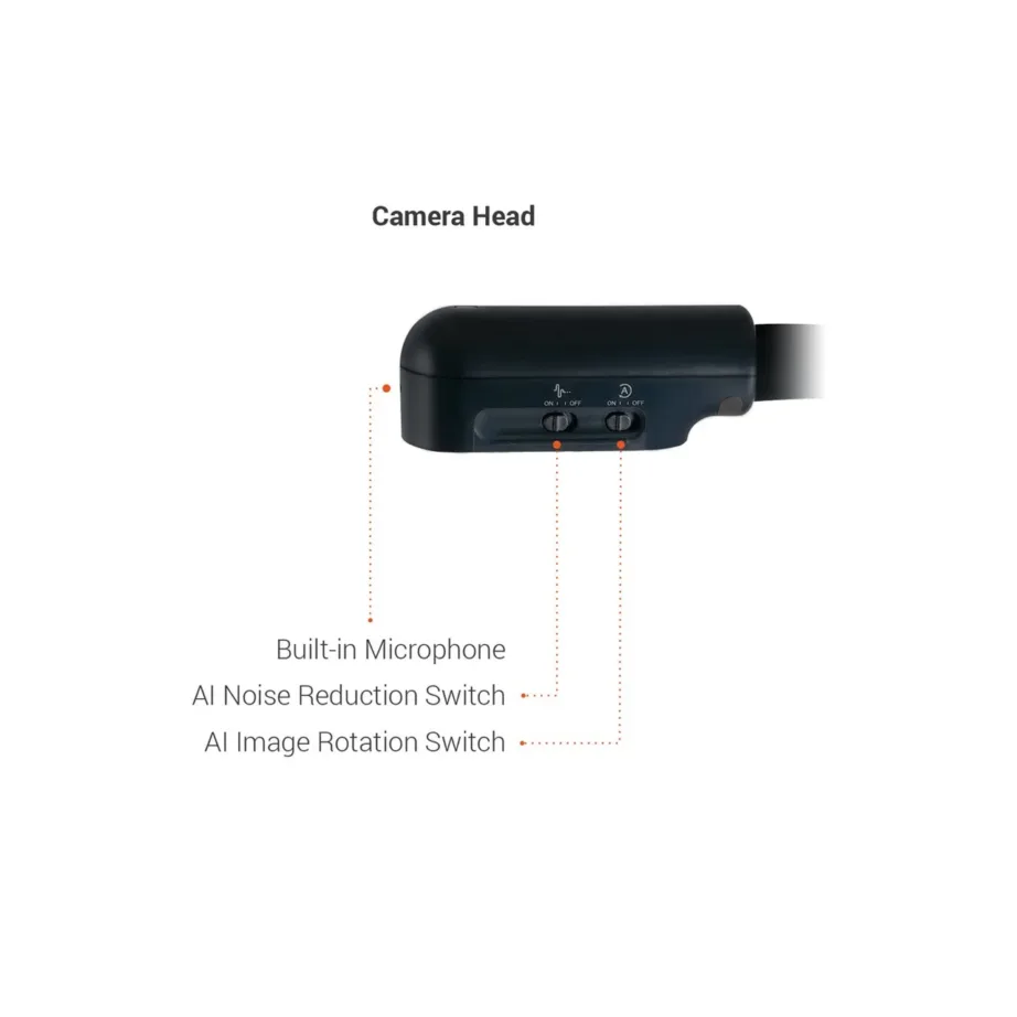 AVer U70i 4K Ultra HD dokumendikaamera, 13 MP CMOS, 16x digitaalne suum, USB, A3 skaneerimisala, sisseehitatud mikrofon ja LED-valgusti – 15