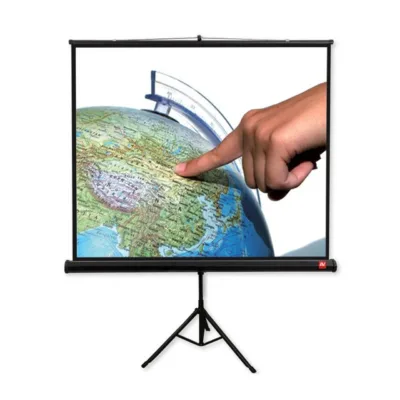 Avtek Tripod PRO 200 200x200 cm 1:1 käsitsi põrandal seisev projektoriekraan musta raamiga