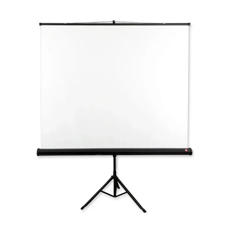 Avtek Tripod Standard 200 200x200 cm mattvalge käsitsi lahtikäiv põrandale paigaldatav projektsiooniekraan 1:1