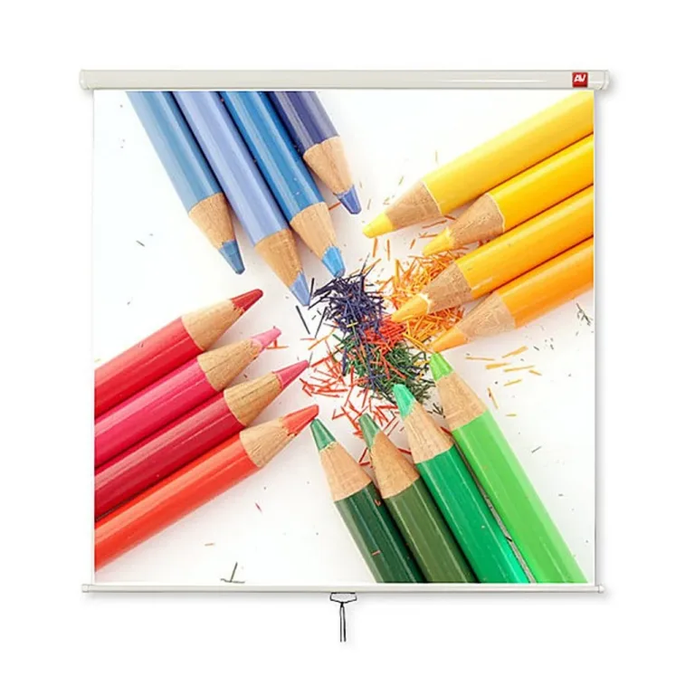 Avtek Wall Standard 200 200x200 cm mattvalge manuaalne projektsiooniekraan lakke/seinale