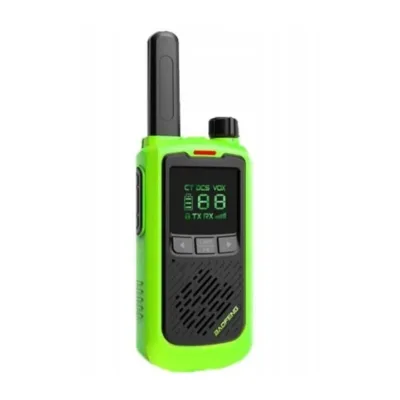 Baofeng BF-T17 16-kanaliline roheline PMR raadiosaatja (2 tk komplektis, 10 km ulatus, VOX-funktsioon, mürasummutus, 1500 mAh aku, lastele ja täiskasvanutele)