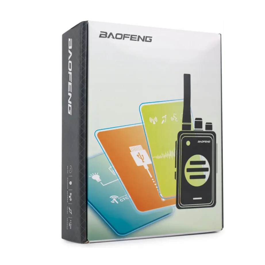 Baofeng BF-T25E 2-osaline 16-kanaline 10 km sinine laste raadiosaatjate komplekt, 1400 mAh Li-Ion aku, VOX, LED, Kenwood 2-pin – 8