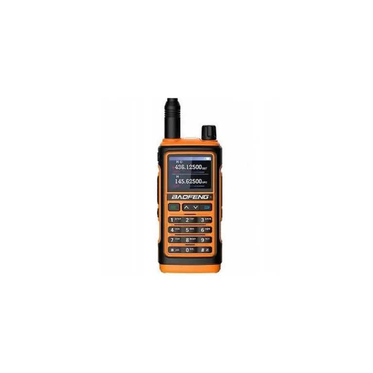 Baofeng UV-17E 2 tk 5W oranžid juhtmevabad raadiosaatjad, 10 km, VOX/1800mAh/FM/taskulamp