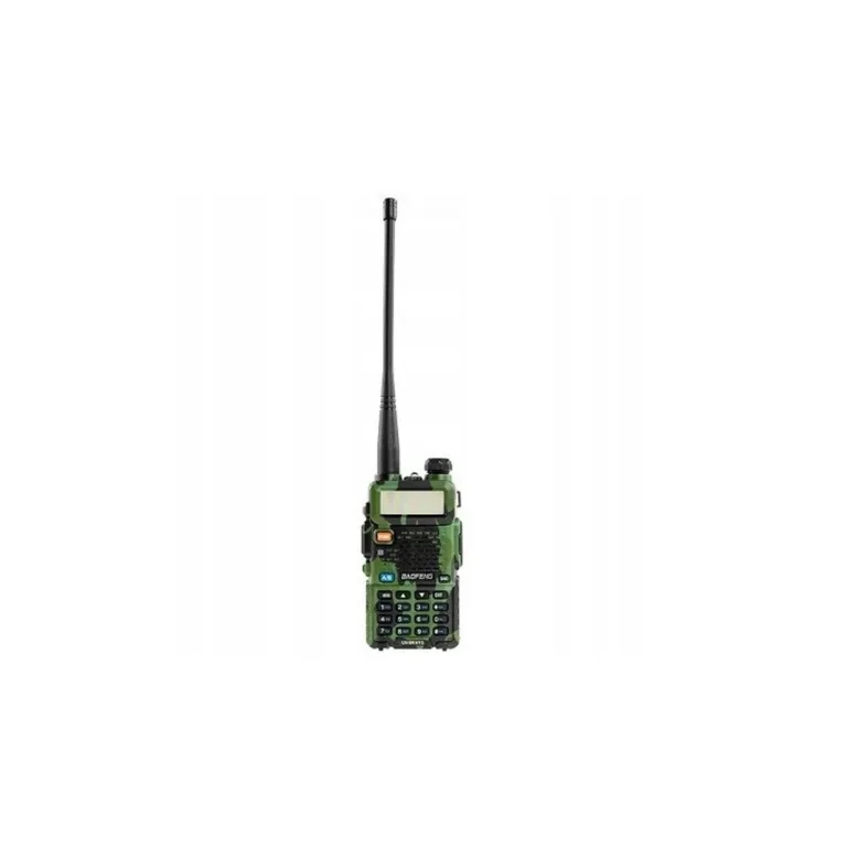 Baofeng UV-5R 5W 1800mAh kamuflaaž käsiraadio FM/VOX/LED-taskulambiga