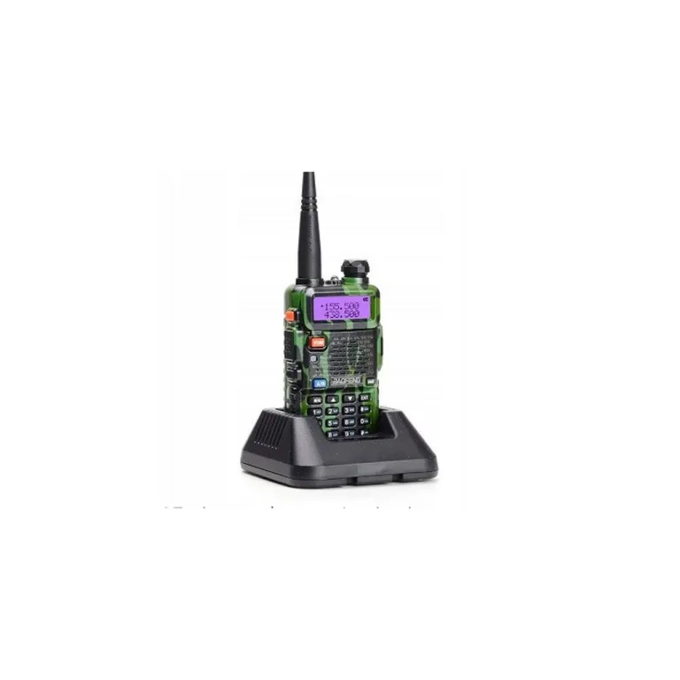 Baofeng UV-5R 5W 1800mAh kamuflaaž käsiraadio FM/VOX/LED-taskulambiga