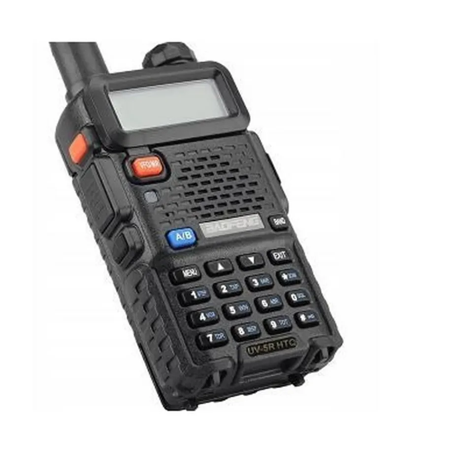 Baofeng UV-5R HTQ USB-C 5W must kahe sagedusalaga raadiosaatja, 1800 mAh akuga, FM-raadio ja taskulambiga – 3