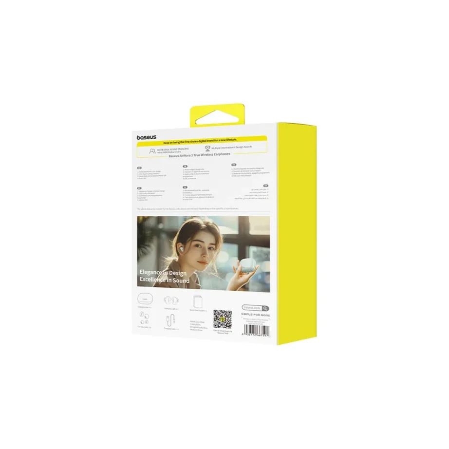 Baseus AirNora 3 A00076701633-00 rohelised TWS juhtmevabad in-ear kõrvaklapid ANC, Bluetooth 5.4, 30 h, laadimiskarbiga – 8