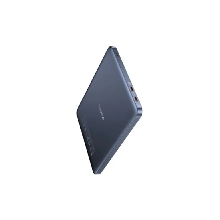 Baseus Blade2 P10063801323-00 12000 mAh sinine 65W kiirlaadimisega USB-C akupank, sisseehitatud ekraani ja kaitsega, 2 seadme samaaegseks laadimiseks