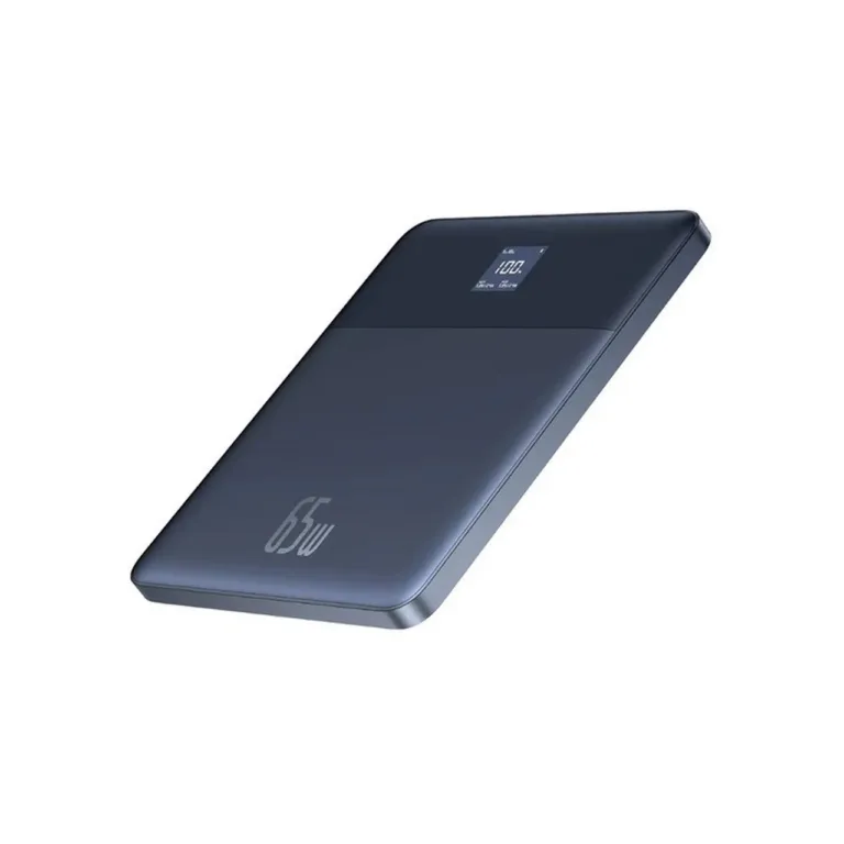 Baseus Blade2 P10063801323-00 12000 mAh sinine 65W kiirlaadimisega USB-C akupank, sisseehitatud ekraani ja kaitsega, 2 seadme samaaegseks laadimiseks