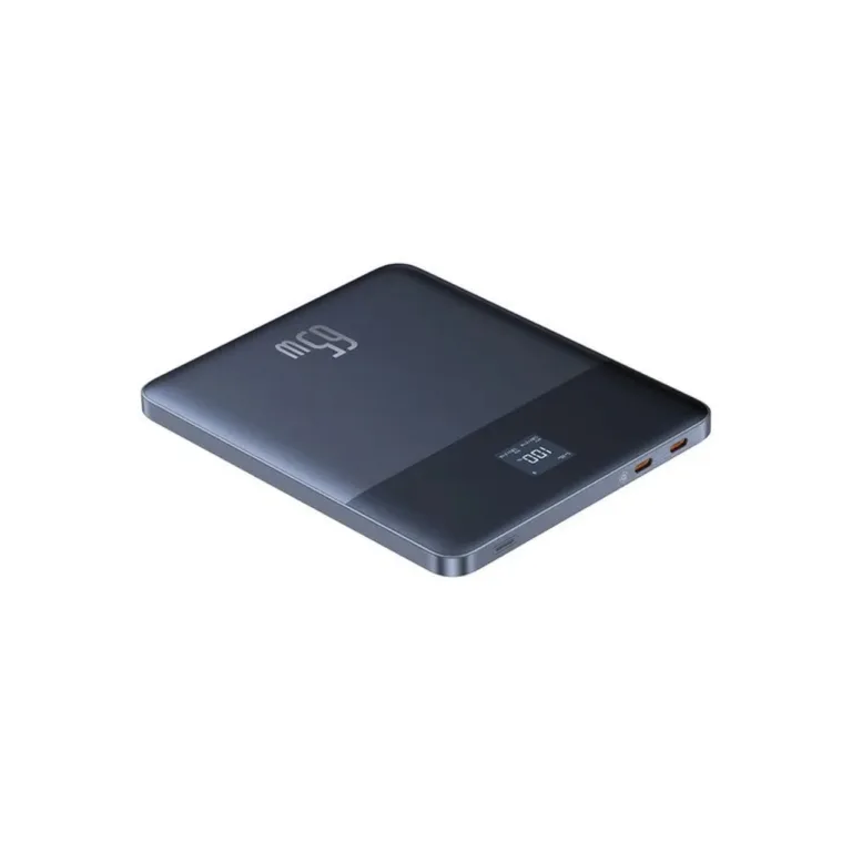 Baseus Blade2 P10063801323-00 12000 mAh sinine 65W kiirlaadimisega USB-C akupank, sisseehitatud ekraani ja kaitsega, 2 seadme samaaegseks laadimiseks