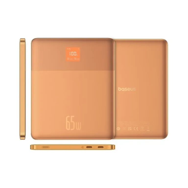 Baseus Blade2 P10063801733-00 12000mAh 65W oranž üliõhuke kiirlaadimisega USB-C akupank sülearvutile ja nutiseadmetele