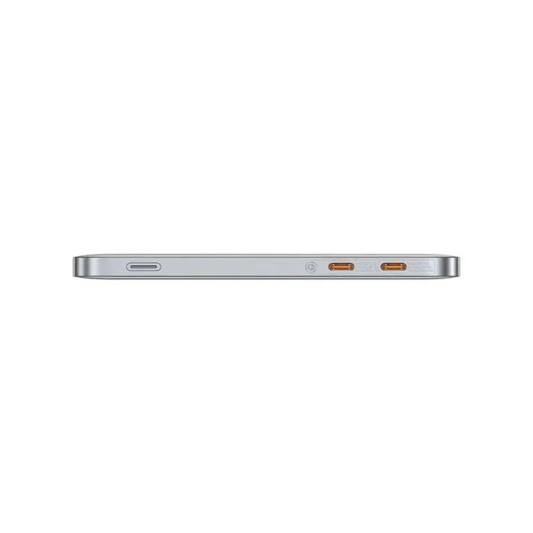Baseus Blade2 P10063801S13-00 12000 mAh 65W hõbedane üliõhuke kiirlaadimisega USB-C akupank sisseehitatud ekraani ja suure turvalisusega, sobib sülearvutitele, telefonidele ja tahvelarvutitele.