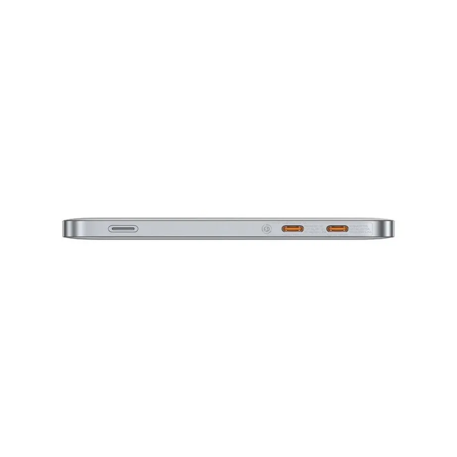Baseus Blade2 P10063801S13-00 12000 mAh 65W hõbedane üliõhuke kiirlaadimisega USB-C akupank sisseehitatud ekraani ja suure turvalisusega, sobib sülearvutitele, telefonidele ja tahvelarvutitele. – 6