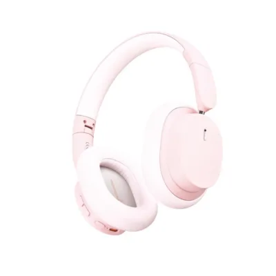 Baseus Bowie D05 V5.3 Bluetooth 600mAh roosad juhtmevabad on-ear kõrvaklapid-mikrofon, 70 tundi kuulamisaega