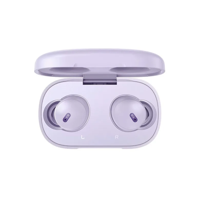 Baseus Bowie E18 lilla TWS in-ear juhtmevaba kõrvaklappide komplekt kõnedele ja muusikale, IPX4, Bluetooth 5.3, laadimiskarbi ja mürasummutusega
