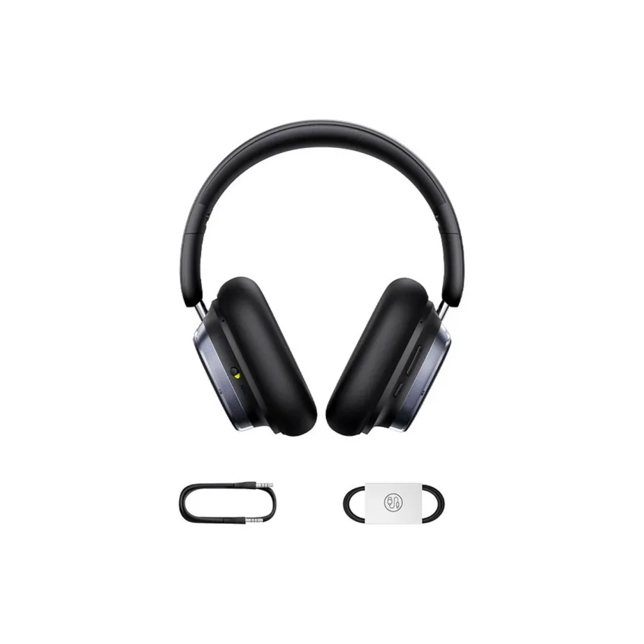Baseus Bowie H1s mustad Bluetooth 5.4 juhtmevabad aktiivse mürasummutusega kõrvaklapid, 800 mAh aku, mikrofoniga, pea peale – 4