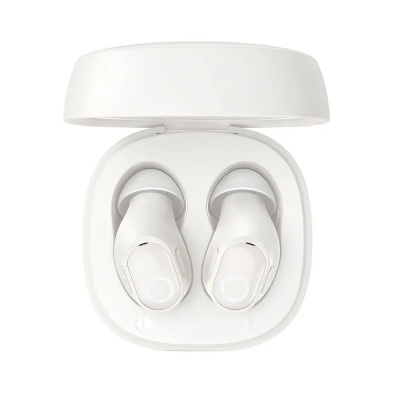 Baseus Bowie WM02 valged TWS in-ear juhtmevabad kõrvaklapid laadimiskarbiga, Bluetooth 5.3, kuni 25 h aku, USB-C