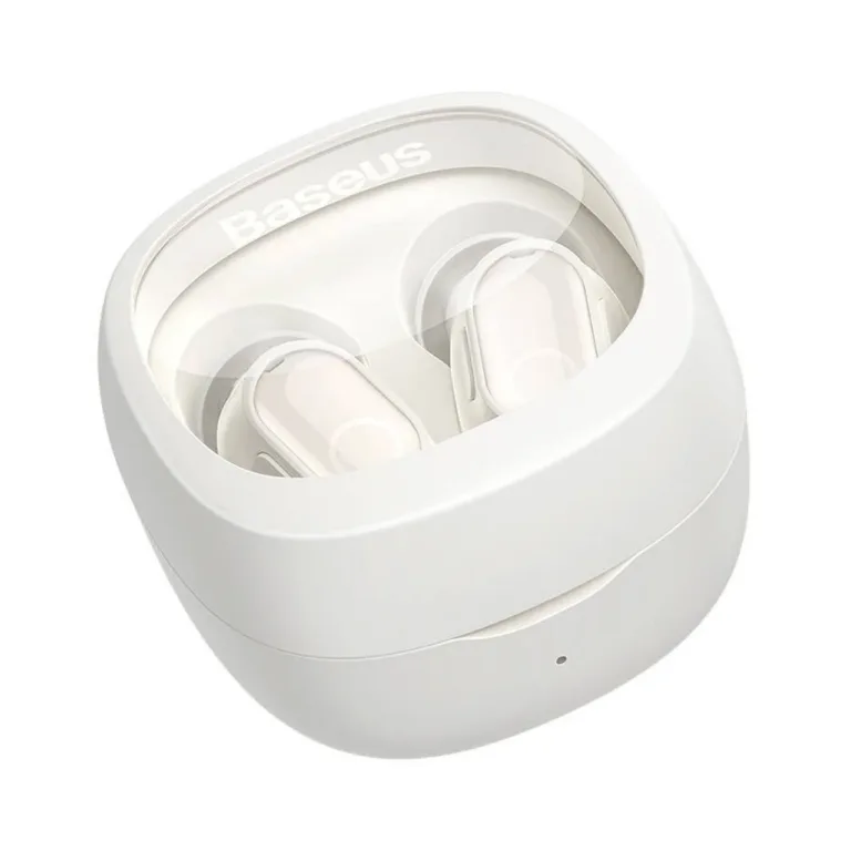 Baseus Bowie WM02 valged TWS in-ear juhtmevabad kõrvaklapid laadimiskarbiga, Bluetooth 5.3, kuni 25 h aku, USB-C