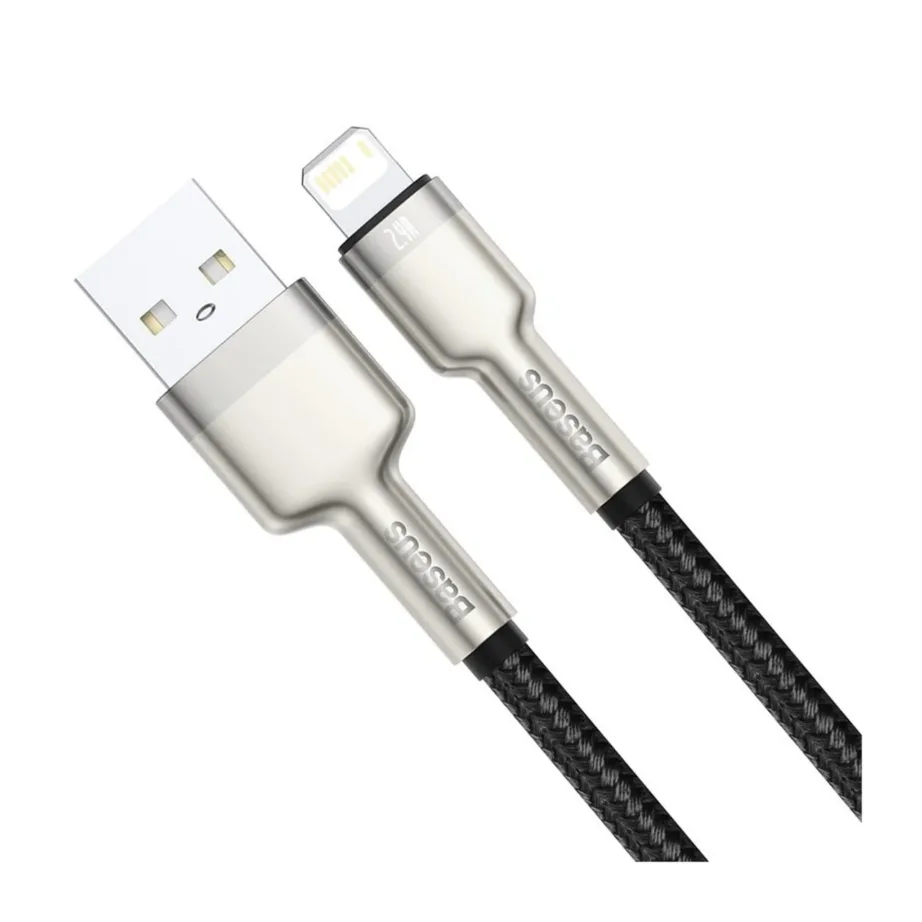 Baseus Cafule CALJK-A01 1 m must USB-A – Lightning laadimis- ja andmekaabel, 2.4A – 2