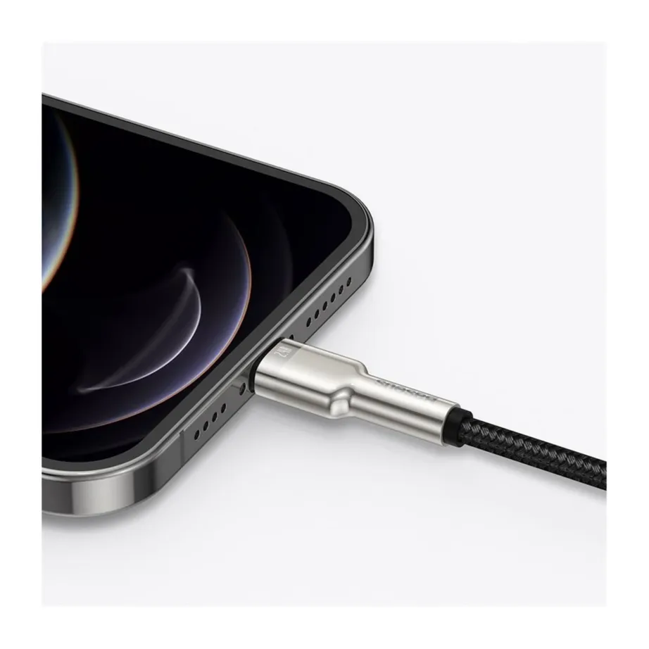 Baseus Cafule CALJK-A01 1 m must USB-A – Lightning laadimis- ja andmekaabel, 2.4A – 8
