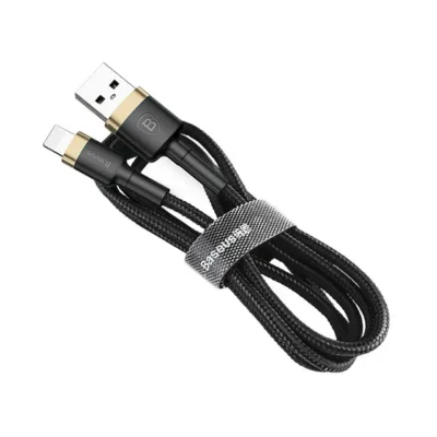 Baseus Cafule CALKLF-BV1 1 m must USB-A – Lightning kaabel 2,4A andmeedastuseks ja laadimiseks