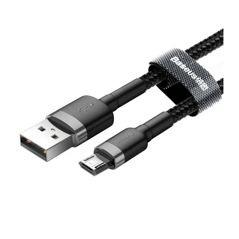 Baseus Cafule CAMKLF-BG1 1 m 2.4A nailonist Micro USB kaabel (must, TPE/alumiinium)