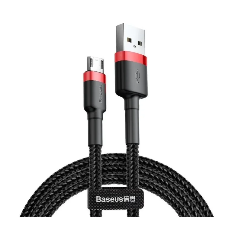 Baseus CAMKLF-C91 2 m must Micro USB kaabel 1.5A nailonpunutisega