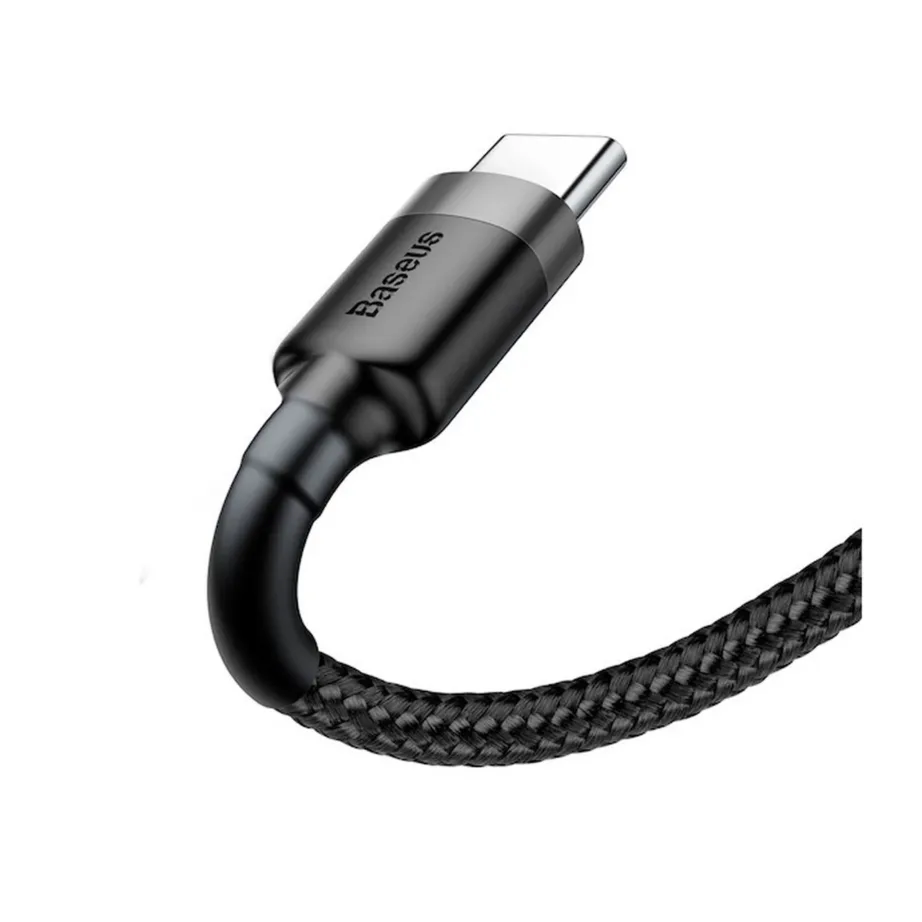Baseus CATKLF-BG1 1 m USB-A–USB-C kaabel, 3A, alumiinium/nailon, must - 3