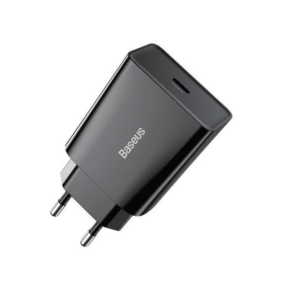 Baseus CCFS-SN01 20W must USB-C kiirlaadija, AC toiteadapter, 1 port, nutitelefonile, 50x43x26 mm - 5