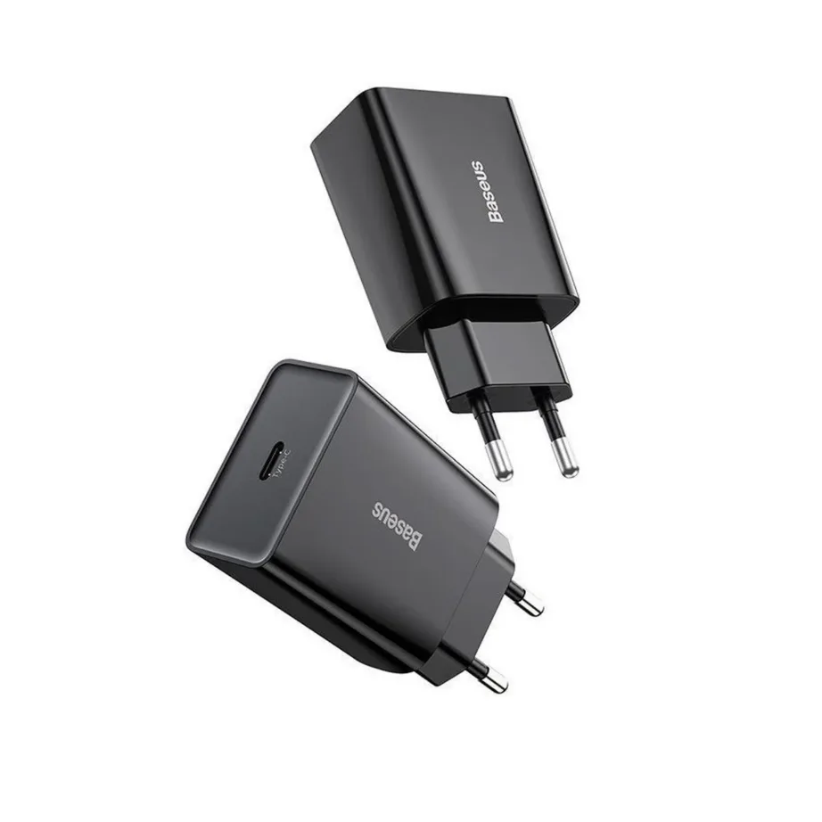 Baseus CCFS-SN01 20W must USB-C kiirlaadija, AC toiteadapter, 1 port, nutitelefonile, 50x43x26 mm - 6