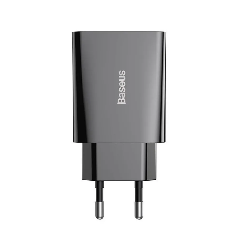 Baseus CCFS-SN01 20W must USB-C kiirlaadija, AC toiteadapter, 1 port, nutitelefonile, 50x43x26 mm - 9