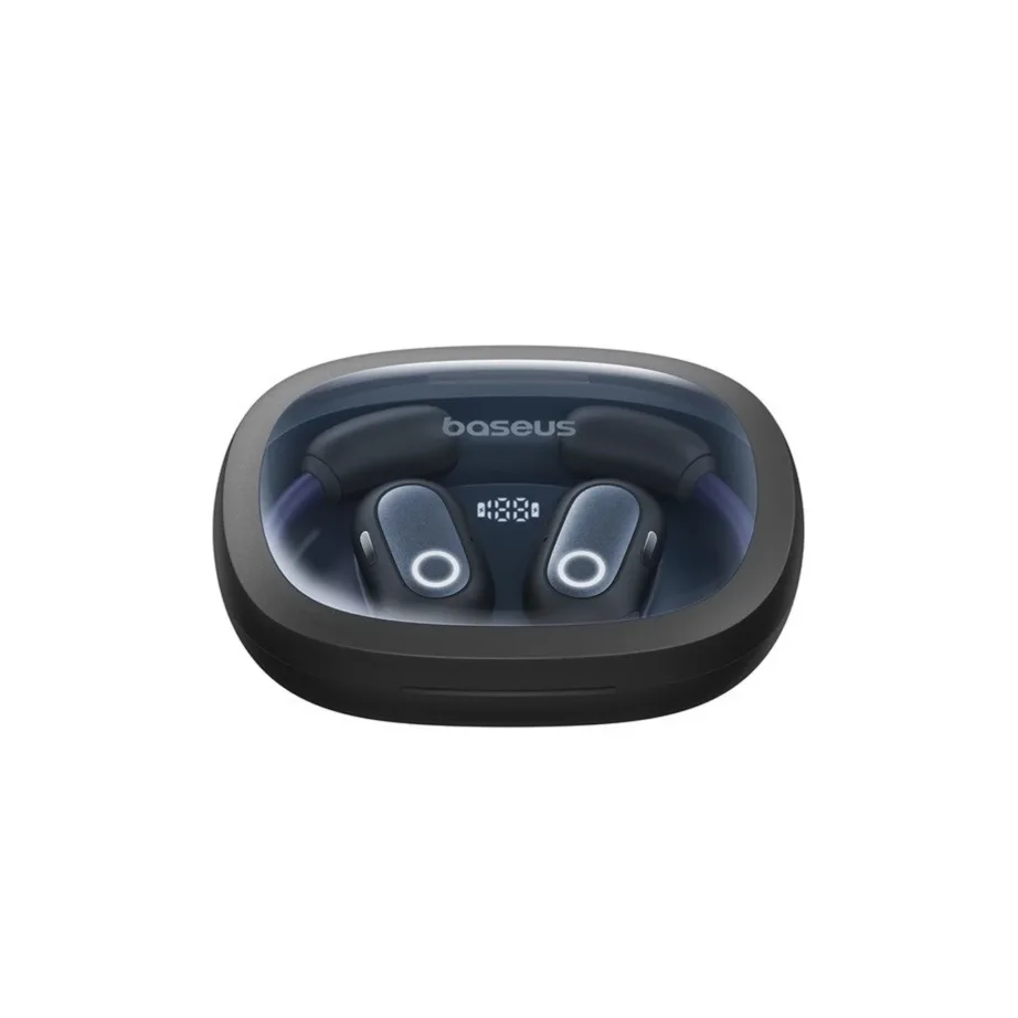 Baseus Eli Fit A00073200123-00 mustad avatud tüüpi IPX4 Bluetooth 5.3 juhtmevabad open-ear kõrvaklapid (behind-the-ear), USB-C, 7,5 tundi aku, muusika ja kõnede jaoks – 4