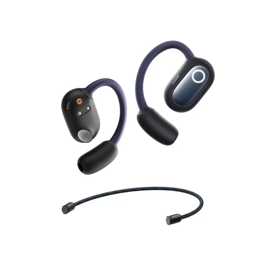 Baseus Eli Fit A00073200123-00 mustad avatud tüüpi IPX4 Bluetooth 5.3 juhtmevabad open-ear kõrvaklapid (behind-the-ear), USB-C, 7,5 tundi aku, muusika ja kõnede jaoks – 8