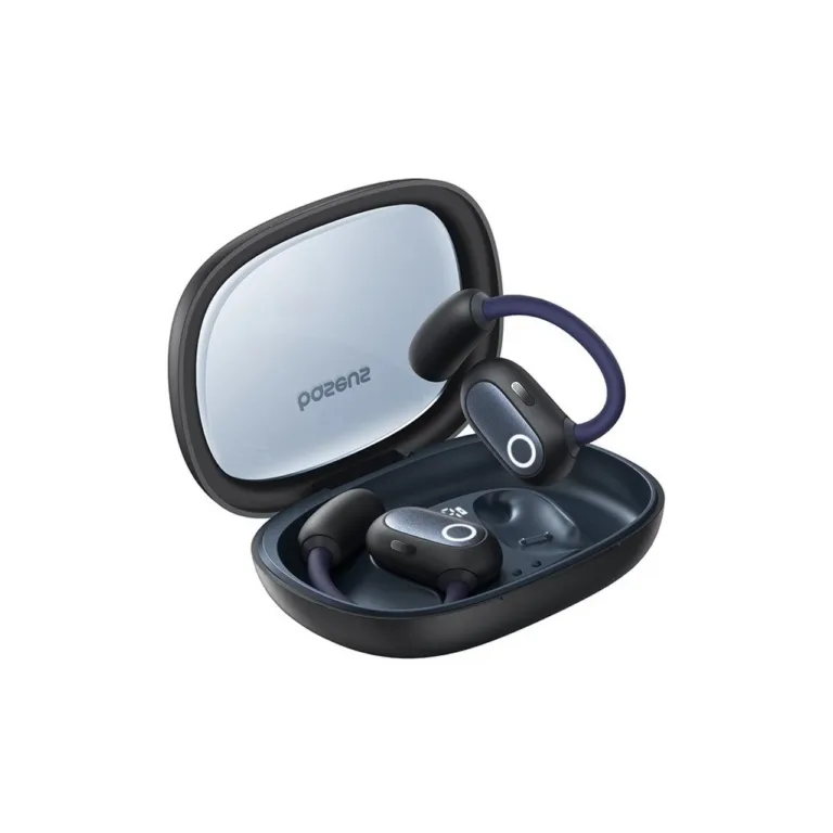 Baseus Eli Fit A00073200123-00 mustad avatud tüüpi IPX4 Bluetooth 5.3 juhtmevabad open-ear kõrvaklapid (behind-the-ear), USB-C, 7,5 tundi aku, muusika ja kõnede jaoks