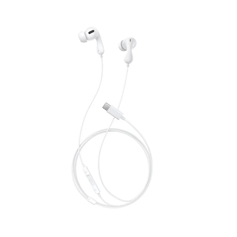 Baseus Encok CZ20 USB-C valged 1,1 m juhtmega kõrvasisesed kõrvaklapid mikrofoniga - 3