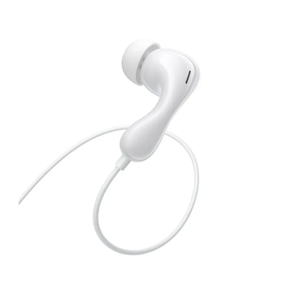 Baseus Encok HZ20 1,1 m ABS valged juhtmega in-ear kõrvaklapid mikrofoniga, 3,5 mm ühendus kõnede ja muusika jaoks – 2