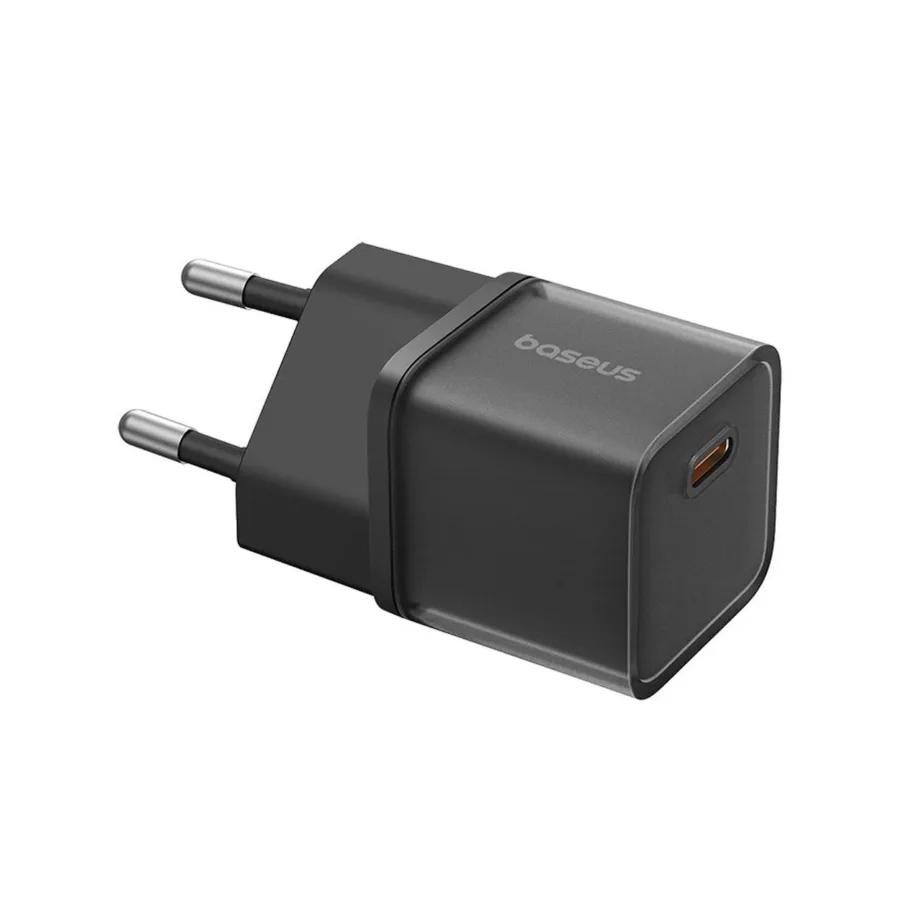 Baseus GaN5S P10162503113-00 20W USB-C kiirelaadija, must, kompaktne seinamudel universaalsetele seadmetele – 4