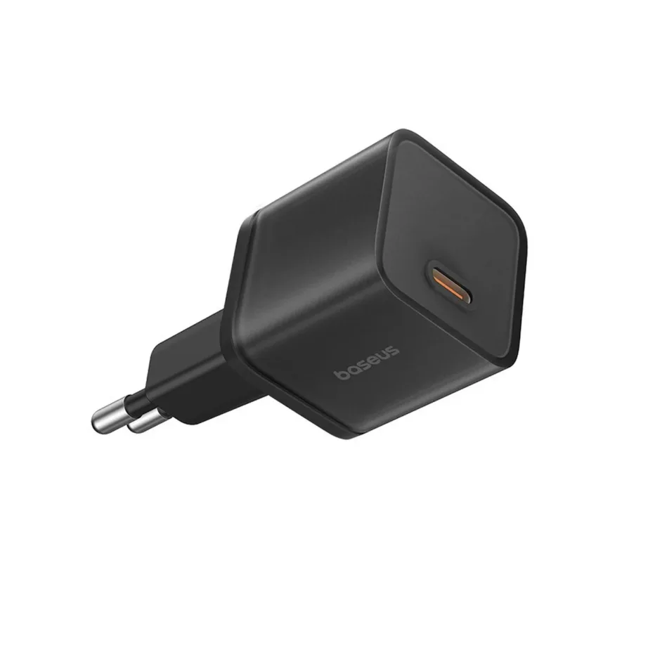 Baseus GaN5S P10162503113-00 20W USB-C kiirelaadija, must, kompaktne seinamudel universaalsetele seadmetele – 5
