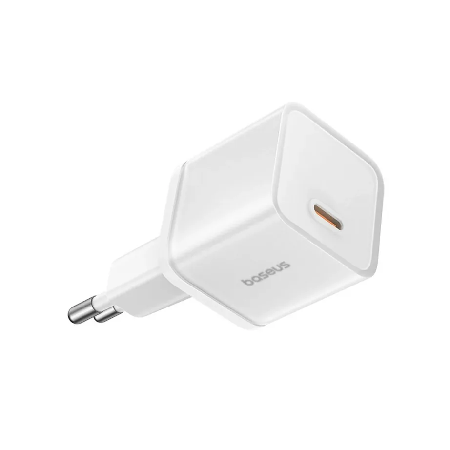 Baseus GaN5S P10162503213-00 20 W valge USB-C kiirlaadija, 31×31×48 mm, universaalne - 4