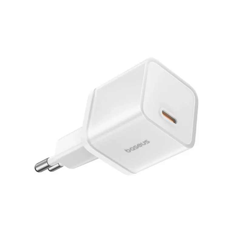 Baseus GaN5S P10162504213-00 30W valge USB-C kiirlaadija Power Delivery, universaalne