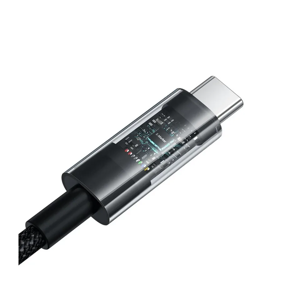 Baseus Gem P10373000111-01 2 m 100W must USB-C kiirlaadimiskaabel nailonpunutisega - 4