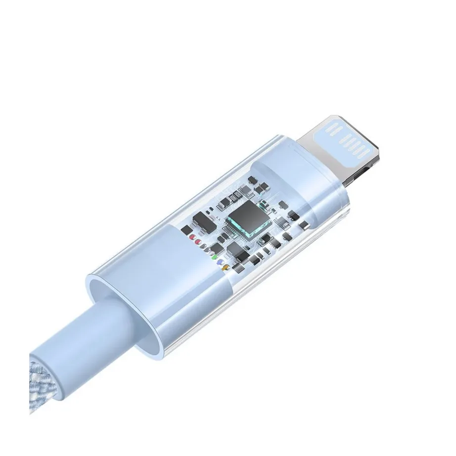 Baseus Gem P10373001311-00 1 m sinine USB-C – Lightning 20W PD kiirlaadimiskaabel, nailonist, Apple’i seadmetele – 3