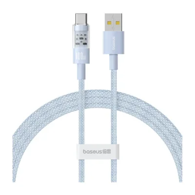 Baseus Gem P10373002311-00 1 m 100 W sinine USB-A – USB-C kiirlaadimiskaabel nailonkattega