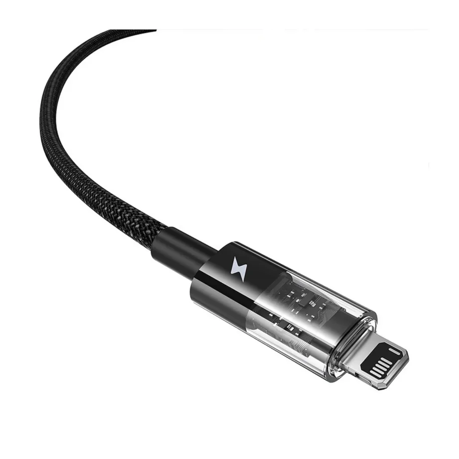 Baseus Gem P10373003111-00 1 m 2,4A USB-A–Lightning must nailonist kiirlaadimiskaabel – 3