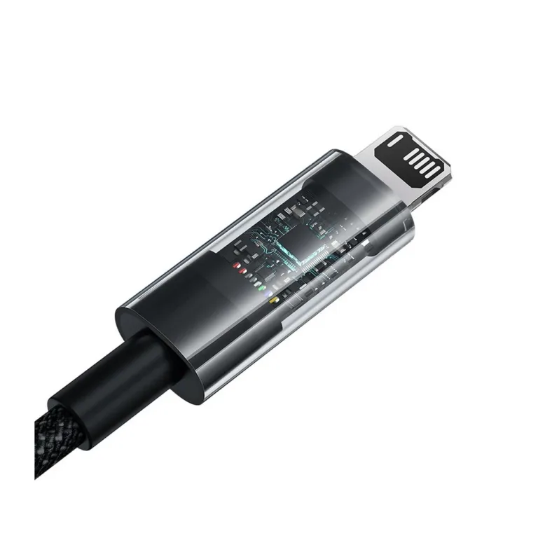 Baseus Gem P10373003111-00 1 m 2,4A USB-A–Lightning must nailonist kiirlaadimiskaabel