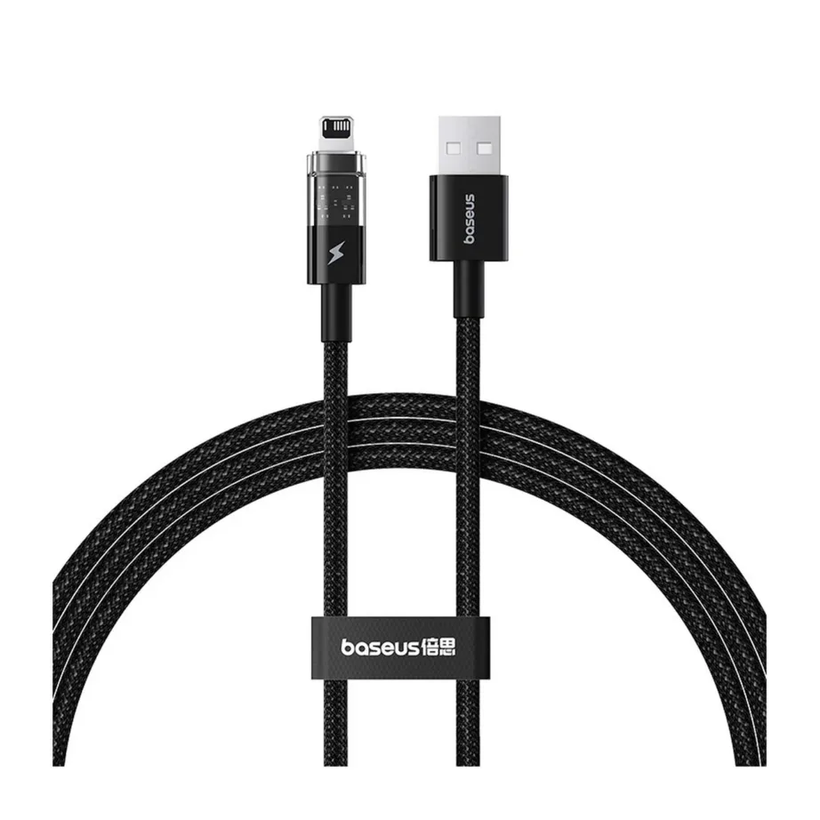 Baseus Gem P10373003111-00 1 m 2,4A USB-A–Lightning must nailonist kiirlaadimiskaabel