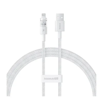 Baseus Gem P10373003211-00 1 m valge USB-A–Lightning 2,4A nailonist kiirlaadimiskaabel